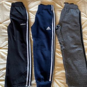 3 pairs Kids Adidas warmup pants. Size S (8)